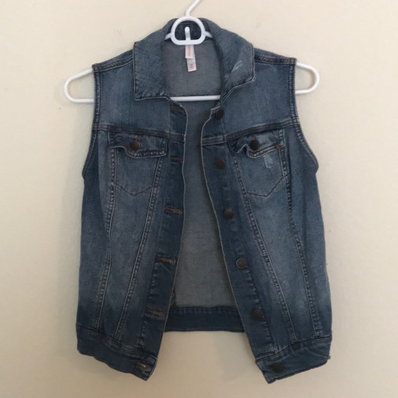 Xhilaration Denim Vest XS - Picture 1 of 8